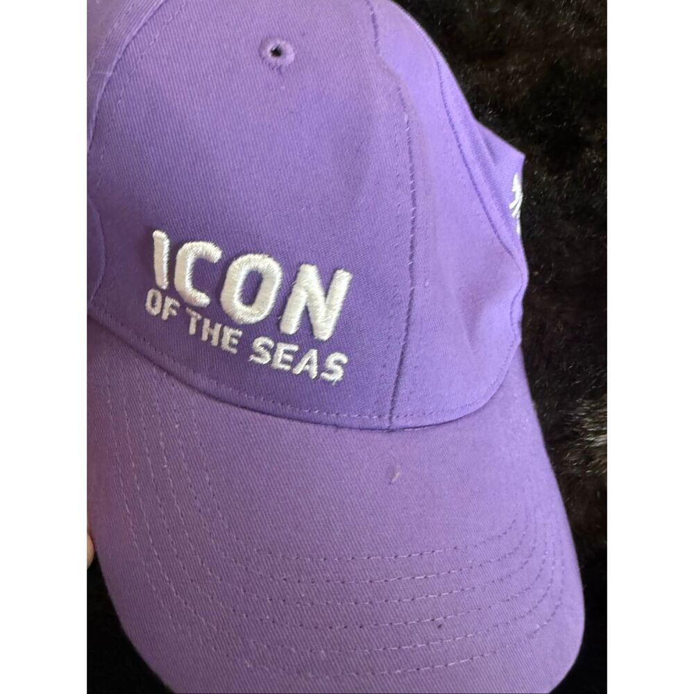 Royal Caribbean Hat Men Strap Back Icon‎ Seas Inaugural Sailing Purple - Picture 2 of 5